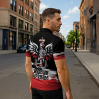 Warsaw Uprising 1944 Zipper Polo Shirt Polska Walczy Kotwica