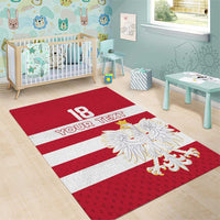 Custom Poland Rugby Area Rug Biało-czerwoni Go Champion