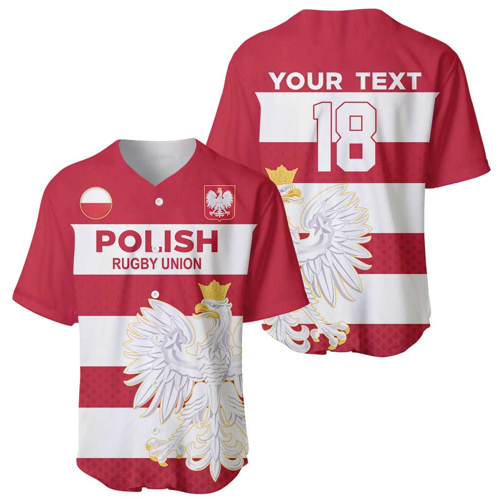 Custom Poland Rugby Baseball Jersey Biało-czerwoni Go Champion