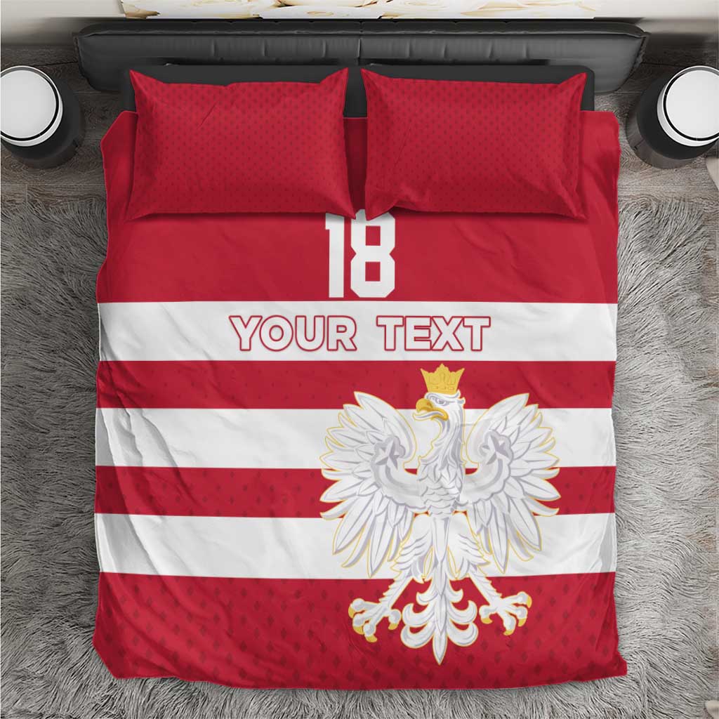 Custom Poland Rugby Bedding Set Biało-czerwoni Go Champion