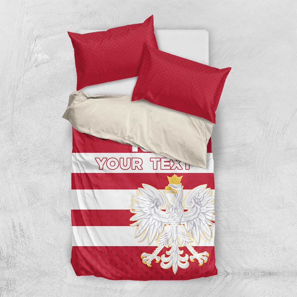 Custom Poland Rugby Bedding Set Biało-czerwoni Go Champion