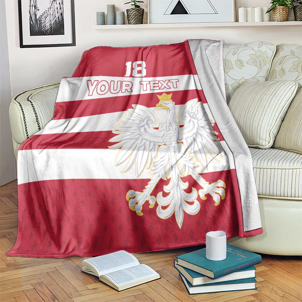 Custom Poland Rugby Blanket Biało-czerwoni Go Champion
