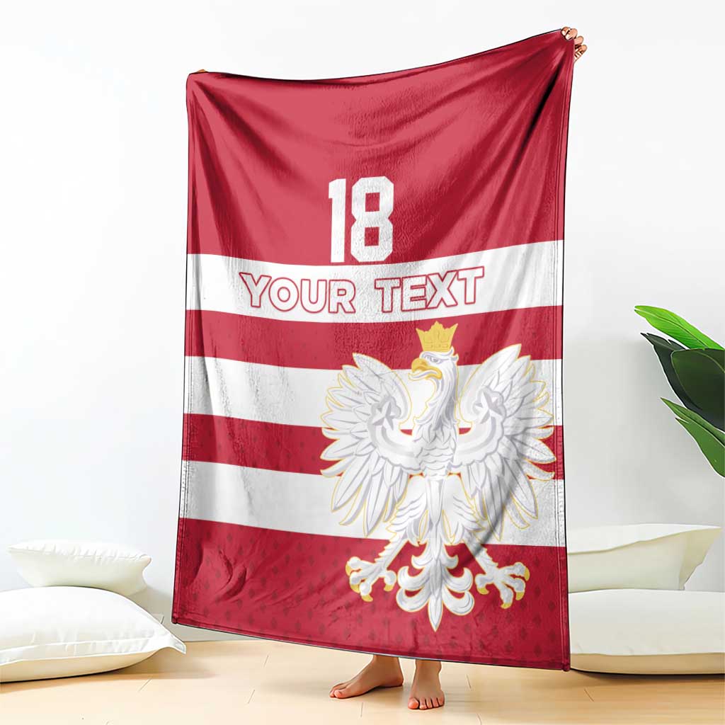 Custom Poland Rugby Blanket Biało-czerwoni Go Champion