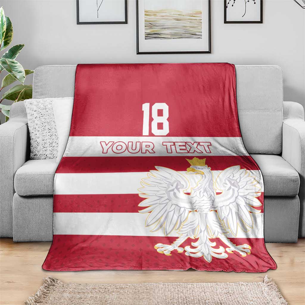 Custom Poland Rugby Blanket Biało-czerwoni Go Champion