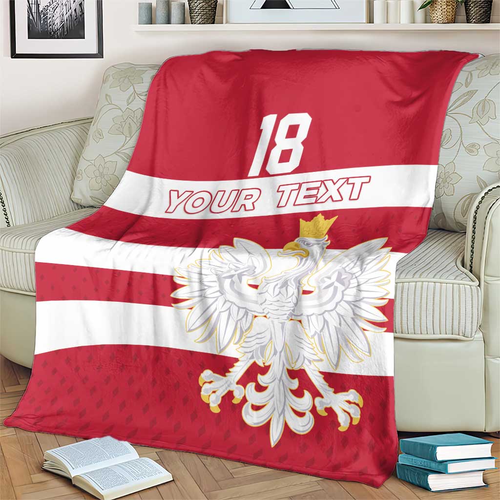 Custom Poland Rugby Blanket Biało-czerwoni Go Champion