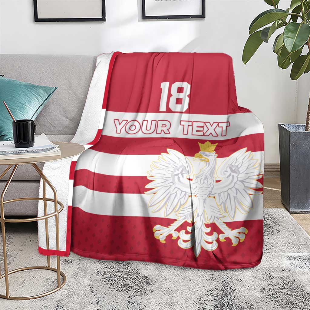 Custom Poland Rugby Blanket Biało-czerwoni Go Champion