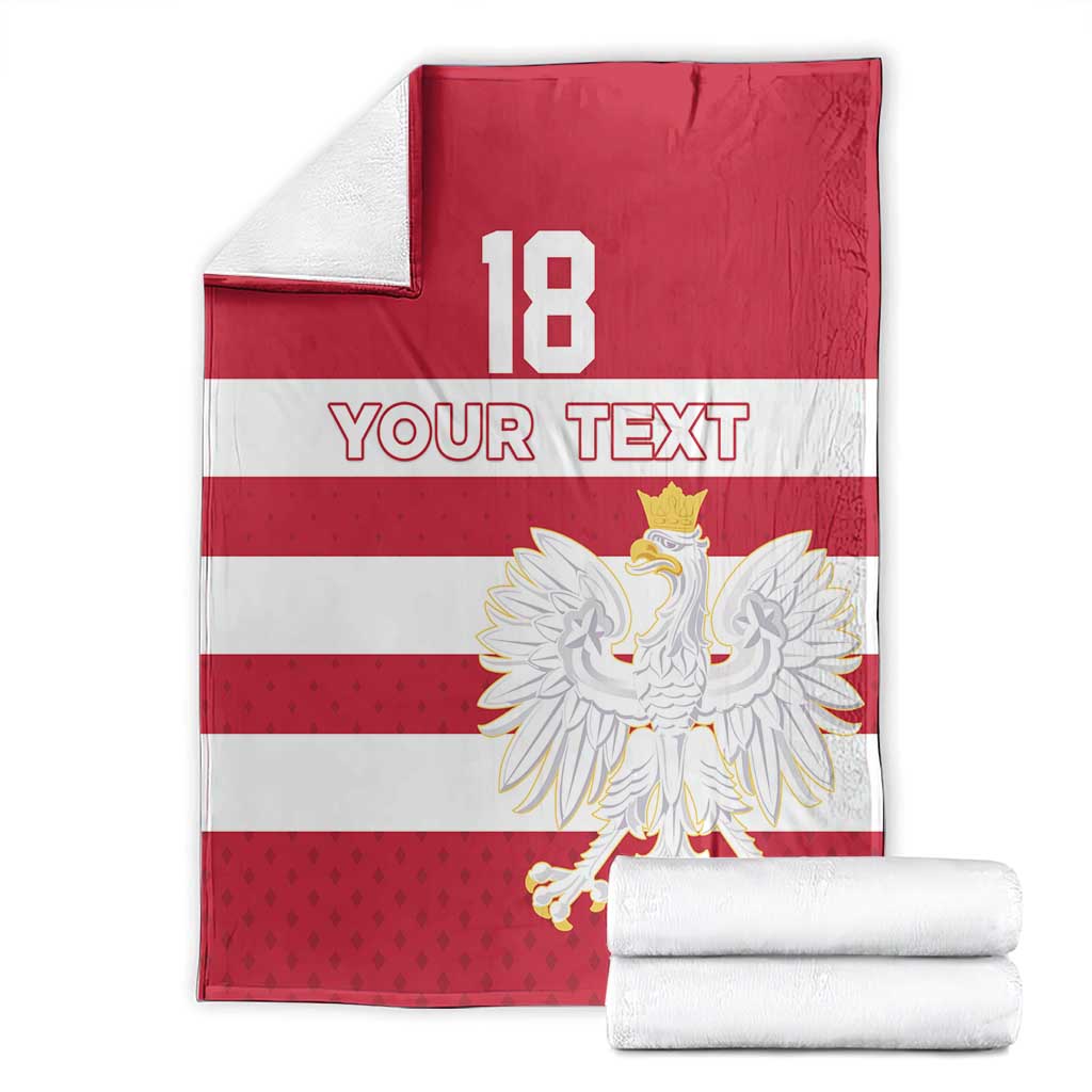 Custom Poland Rugby Blanket Biało-czerwoni Go Champion