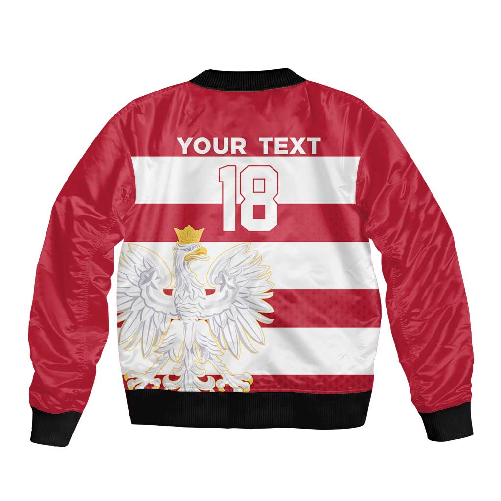 Custom Poland Rugby Bomber Jacket Biało-czerwoni Go Champion