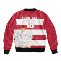 Custom Poland Rugby Bomber Jacket Biało-czerwoni Go Champion