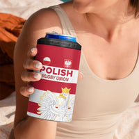 Custom Poland Rugby 4 in 1 Can Cooler Tumbler Biało-czerwoni Go Champion