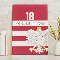Custom Poland Rugby Canvas Wall Art Biało-czerwoni Go Champion