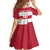 Custom Poland Rugby Family Matching Off The Shoulder Long Sleeve Dress and Hawaiian Shirt Biało-czerwoni Go Champion