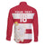 Custom Poland Rugby Family Matching Off The Shoulder Long Sleeve Dress and Hawaiian Shirt Biało-czerwoni Go Champion