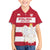 Custom Poland Rugby Family Matching Off The Shoulder Long Sleeve Dress and Hawaiian Shirt Biało-czerwoni Go Champion