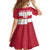 Custom Poland Rugby Family Matching Off Shoulder Short Dress and Hawaiian Shirt Biało-czerwoni Go Champion