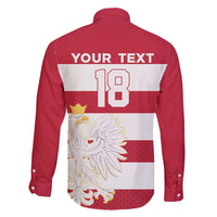 Custom Poland Rugby Family Matching Off Shoulder Short Dress and Hawaiian Shirt Biało-czerwoni Go Champion