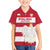Custom Poland Rugby Family Matching Off Shoulder Short Dress and Hawaiian Shirt Biało-czerwoni Go Champion