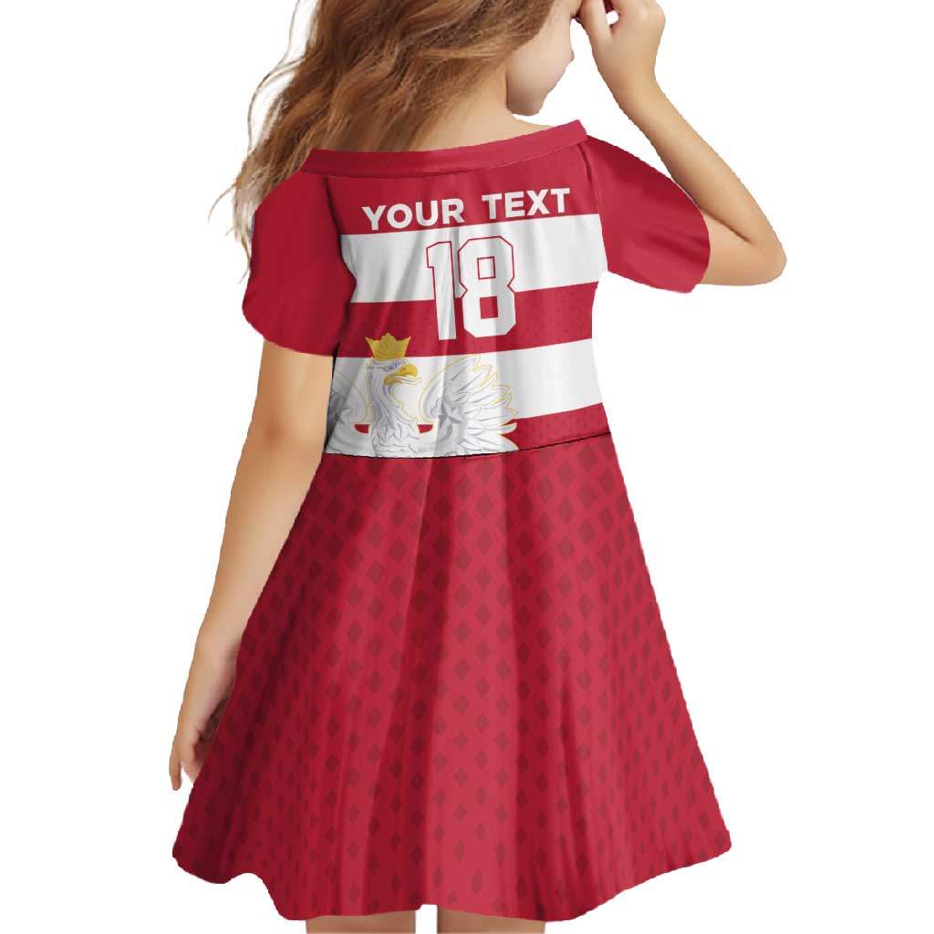 Custom Poland Rugby Family Matching Short Sleeve Bodycon Dress and Hawaiian Shirt Biało-czerwoni Go Champion