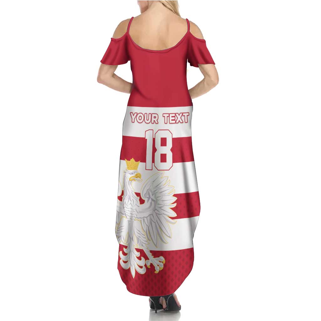 Custom Poland Rugby Family Matching Summer Maxi Dress and Hawaiian Shirt Biało-czerwoni Go Champion