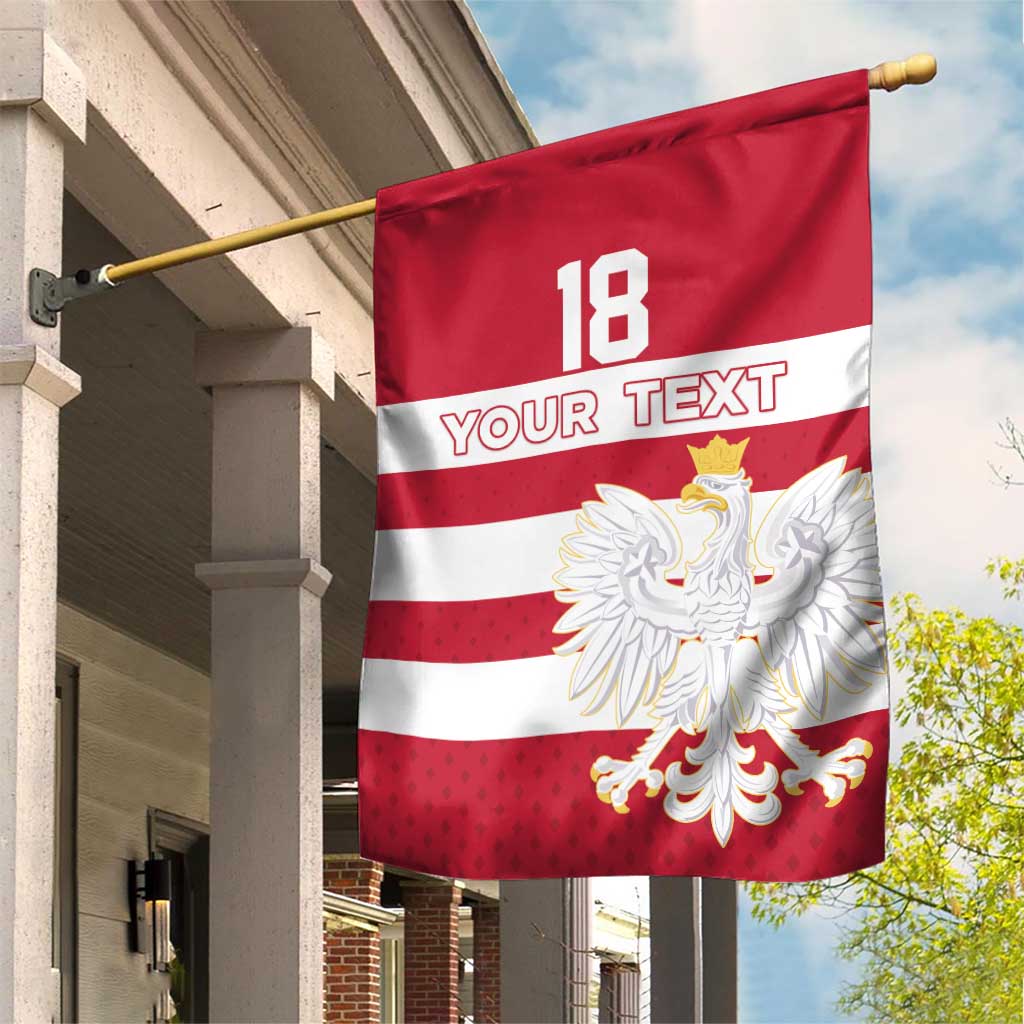 Custom Poland Rugby Garden Flag Biało-czerwoni Go Champion