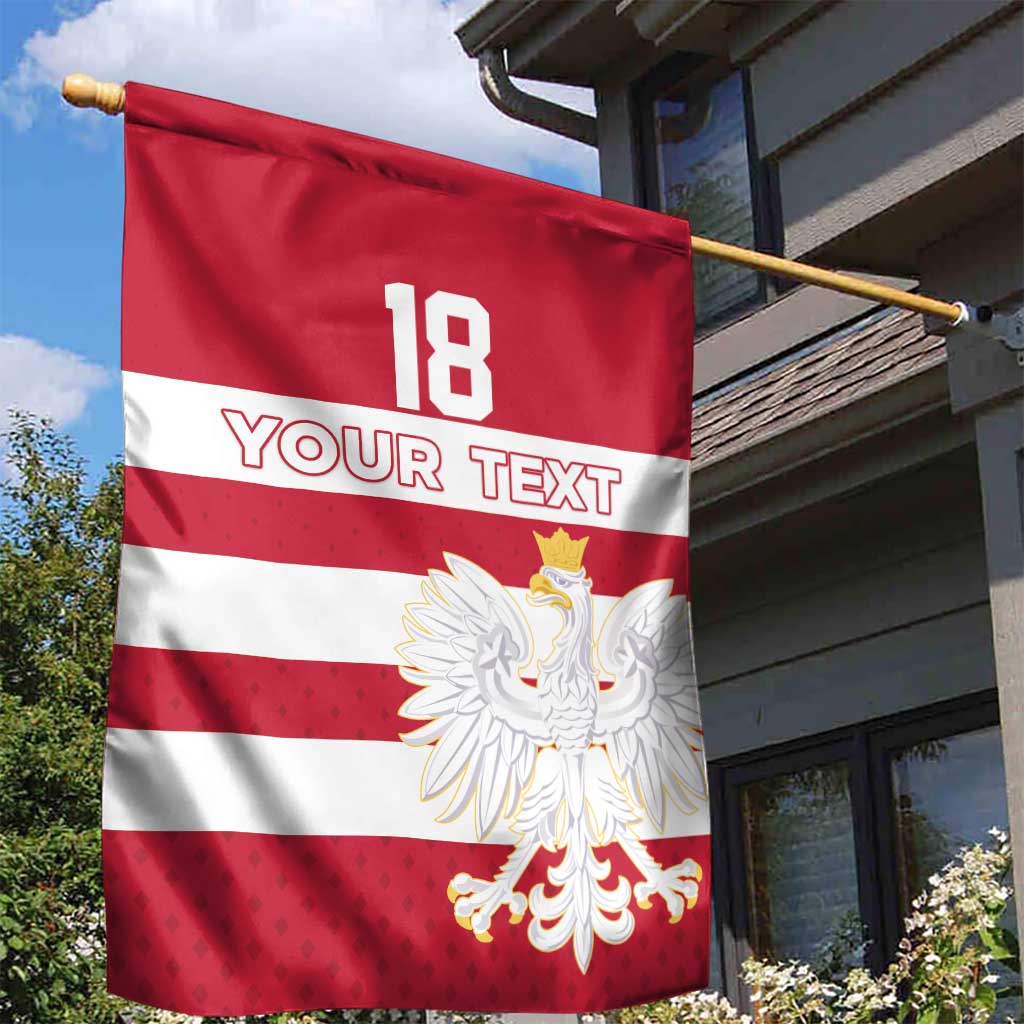 Custom Poland Rugby Garden Flag Biało-czerwoni Go Champion