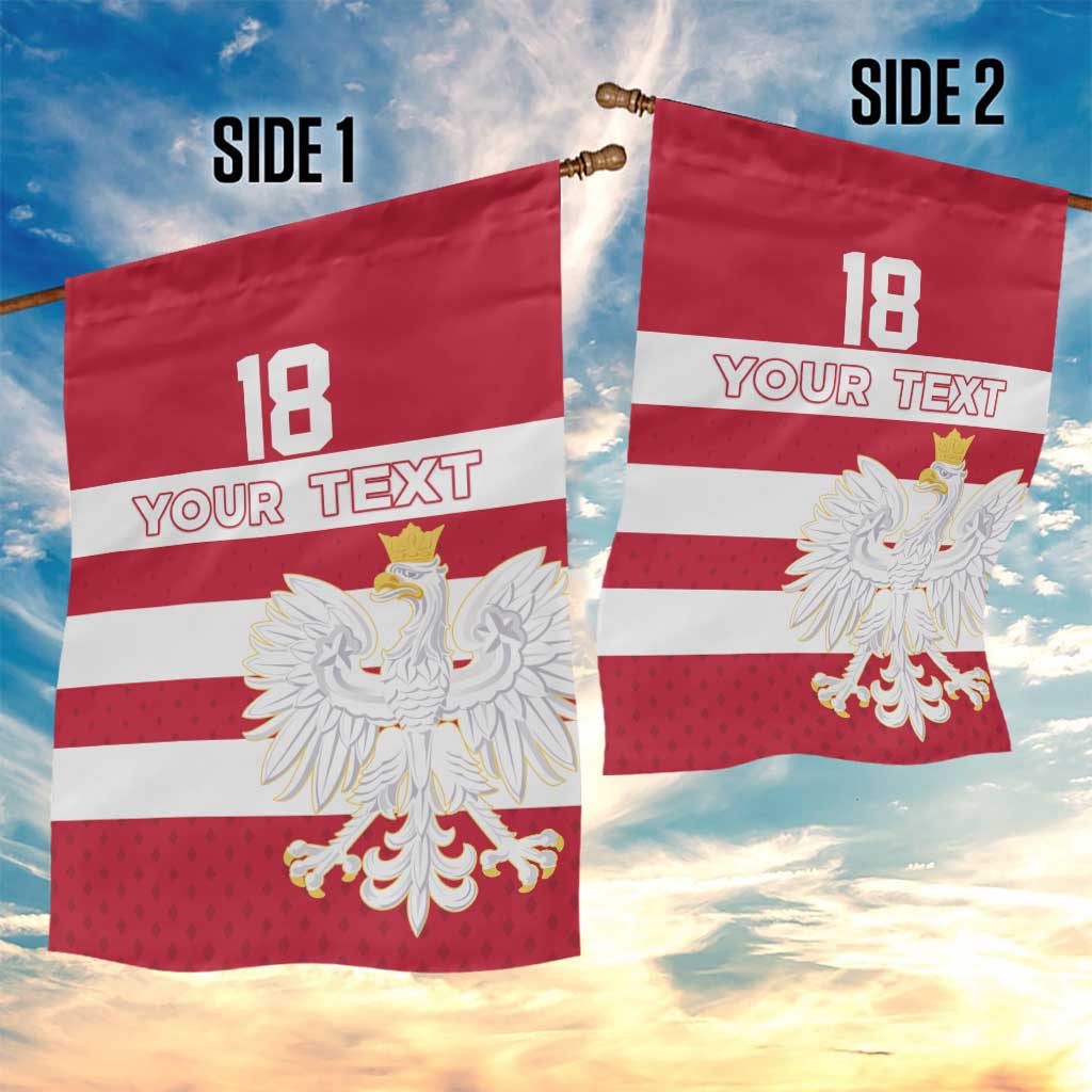 Custom Poland Rugby Garden Flag Biało-czerwoni Go Champion
