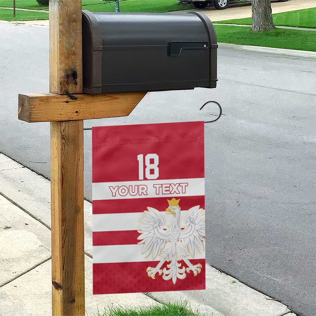 Custom Poland Rugby Garden Flag Biało-czerwoni Go Champion