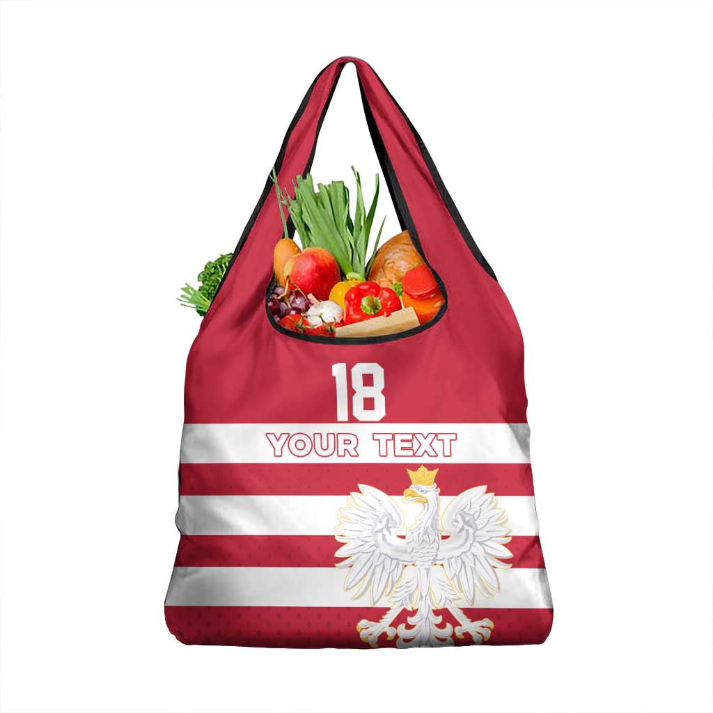 Custom Poland Rugby Grocery Bag Biało-czerwoni Go Champion