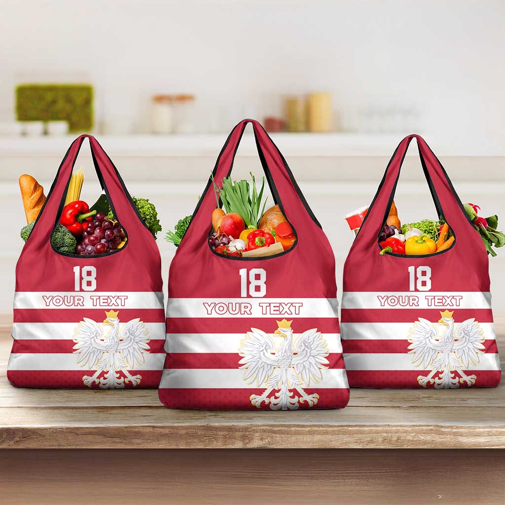 Custom Poland Rugby Grocery Bag Biało-czerwoni Go Champion