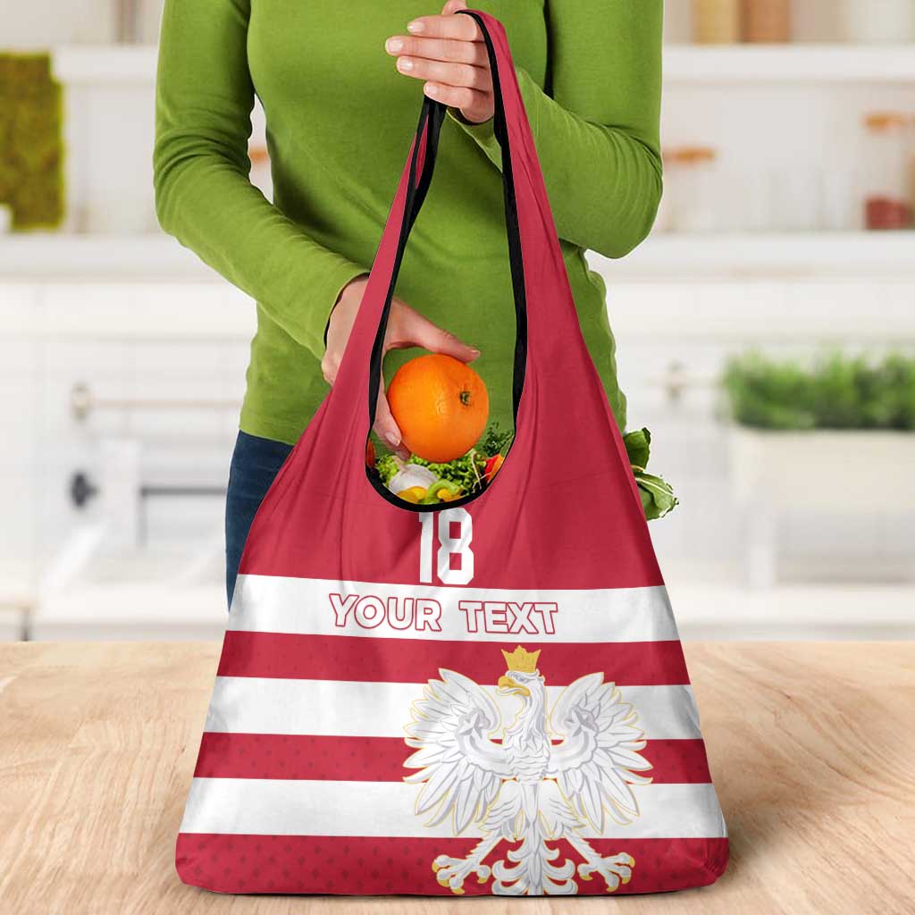 Custom Poland Rugby Grocery Bag Biało-czerwoni Go Champion