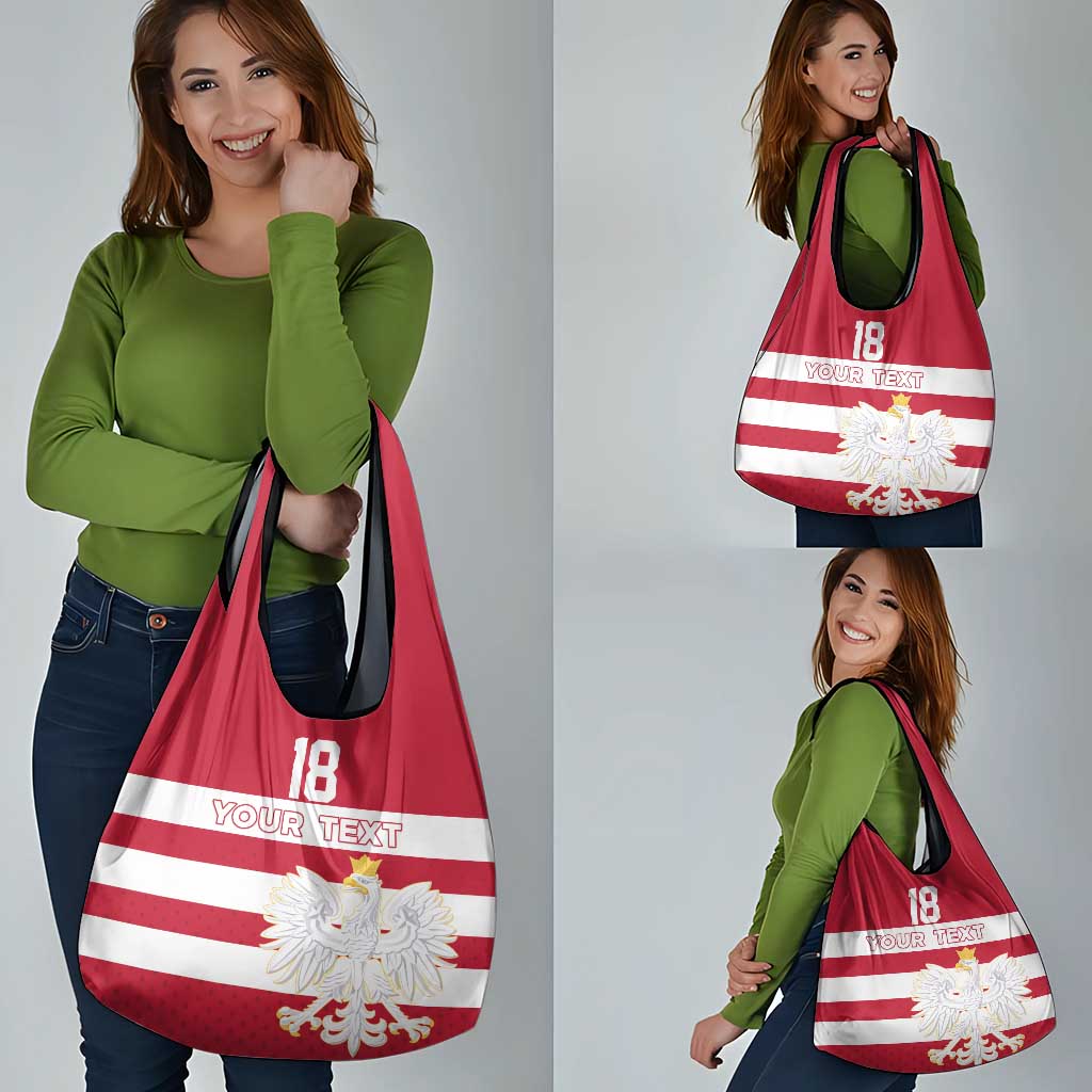 Custom Poland Rugby Grocery Bag Biało-czerwoni Go Champion