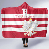 Custom Poland Rugby Hooded Blanket Biało-czerwoni Go Champion