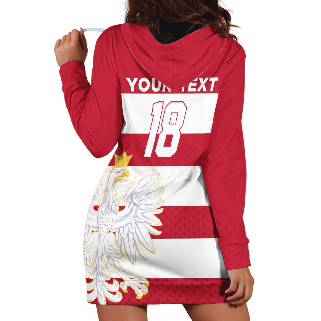 Custom Poland Rugby Hoodie Dress Biało-czerwoni Go Champion