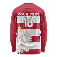 Custom Poland Rugby Long Sleeve Shirt Biało-czerwoni Go Champion