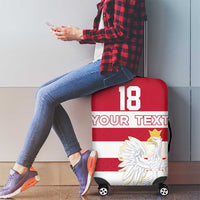 Custom Poland Rugby Luggage Cover Biało-czerwoni Go Champion