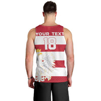 Custom Poland Rugby Men Tank Top Biało-czerwoni Go Champion