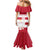 Custom Poland Rugby Mermaid Dress Biało-czerwoni Go Champion