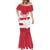 Custom Poland Rugby Mermaid Dress Biało-czerwoni Go Champion