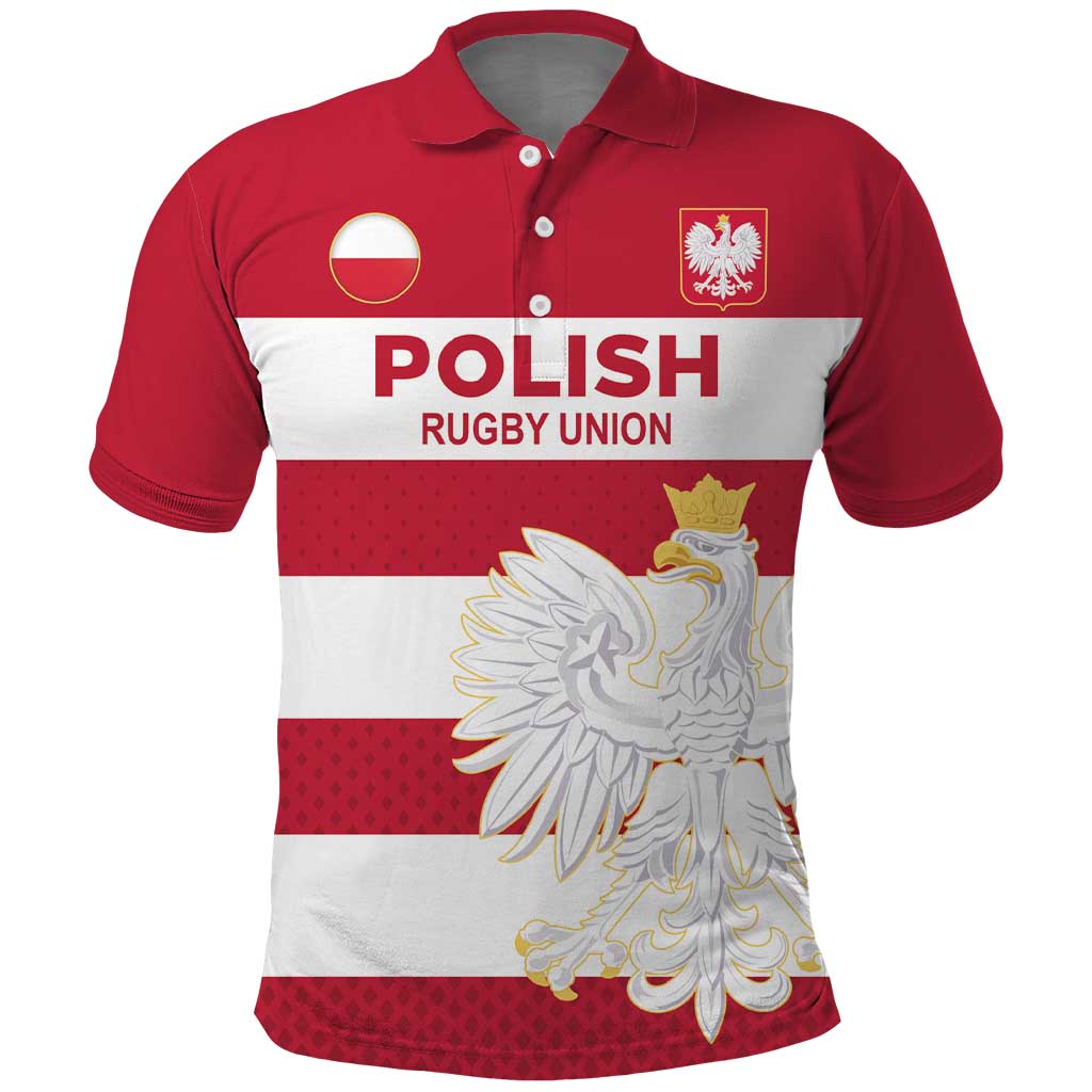 Custom Poland Rugby Polo Shirt Biało-czerwoni Go Champion