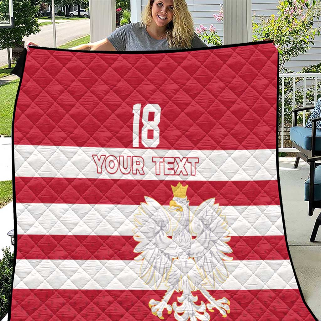 Custom Poland Rugby Quilt Biało-czerwoni Go Champion