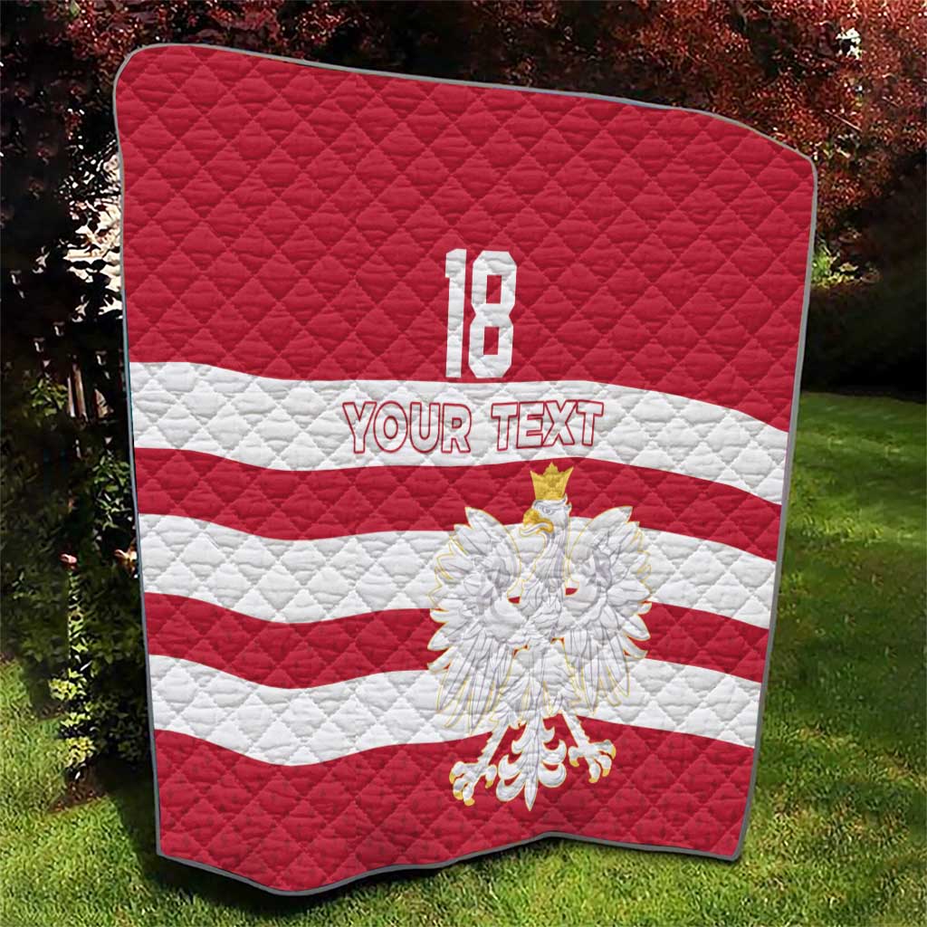 Custom Poland Rugby Quilt Biało-czerwoni Go Champion