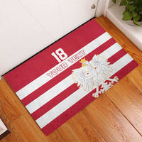 Custom Poland Rugby Rubber Doormat Biało-czerwoni Go Champion