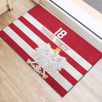 Custom Poland Rugby Rubber Doormat Biało-czerwoni Go Champion
