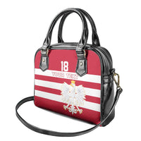 Custom Poland Rugby Shoulder Handbag Biało-czerwoni Go Champion