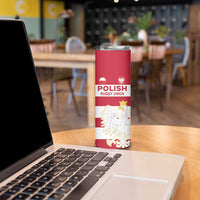 Custom Poland Rugby Skinny Tumbler Biało-czerwoni Go Champion