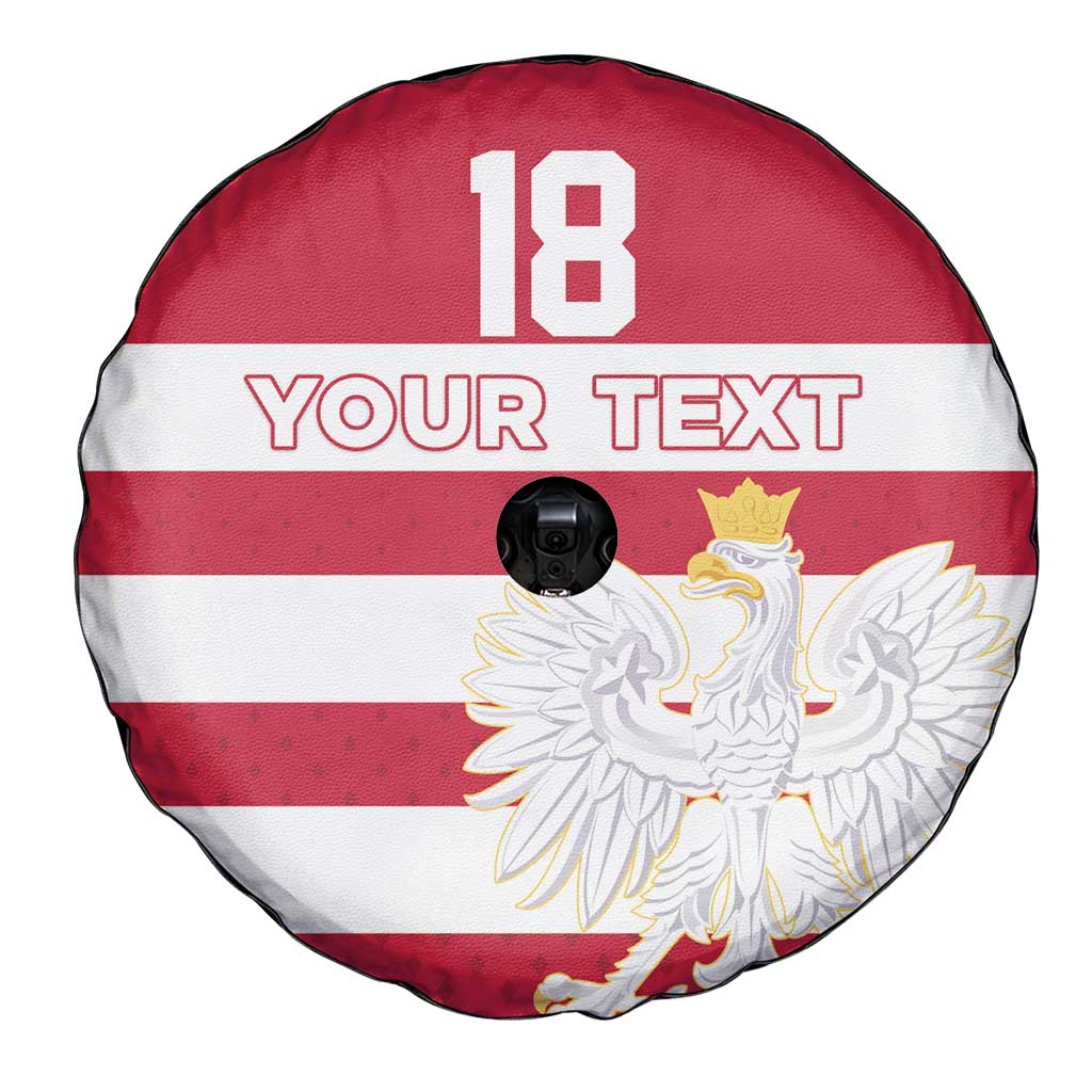 Custom Poland Rugby Spare Tire Cover Biało-czerwoni Go Champion