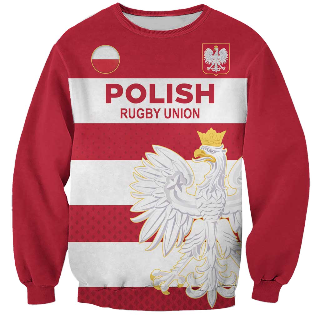 Custom Poland Rugby Sweatshirt Biało-czerwoni Go Champion