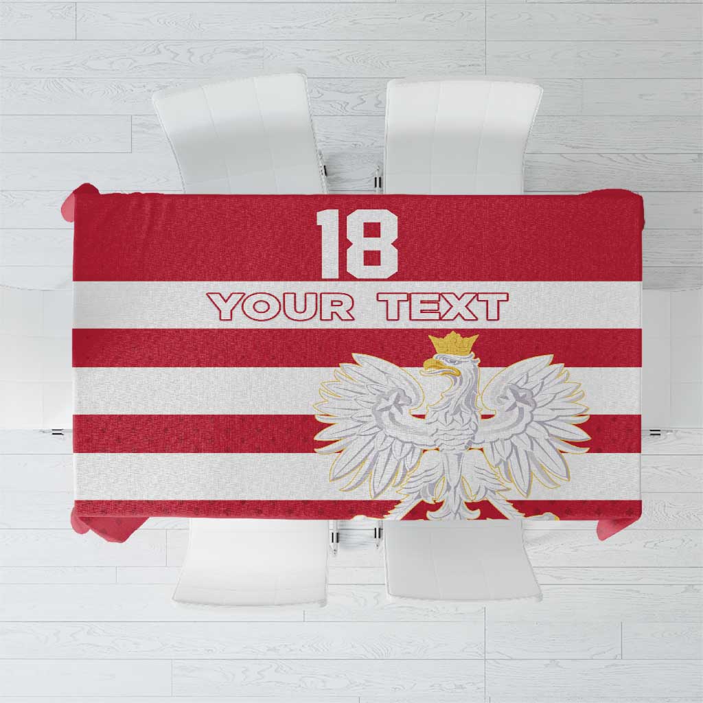 Custom Poland Rugby Tablecloth Biało-czerwoni Go Champion