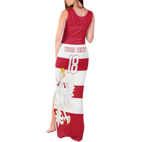 Custom Poland Rugby Tank Maxi Dress Biało-czerwoni Go Champion