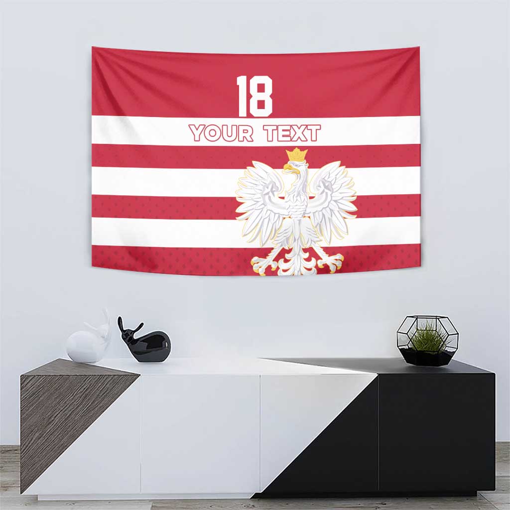 Custom Poland Rugby Tapestry Biało-czerwoni Go Champion